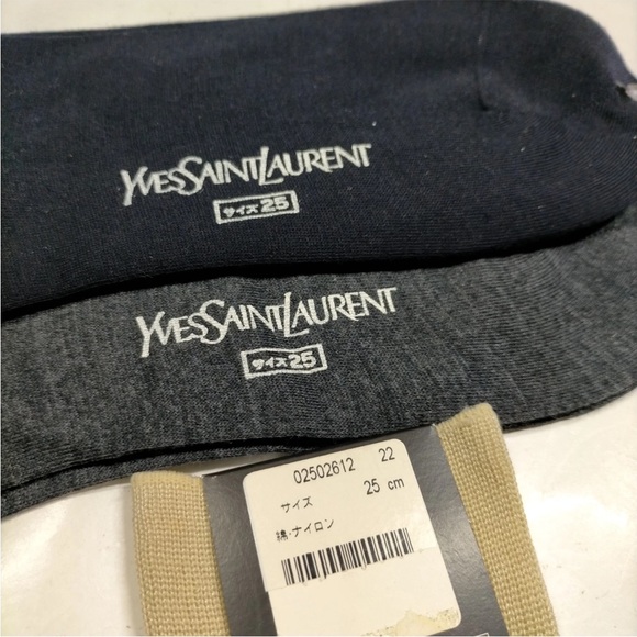 Yves Saint Laurent YSL Men's Socks - 2 Pair & 1 pair Daks London Men’s Socks - Picture 3 of 7